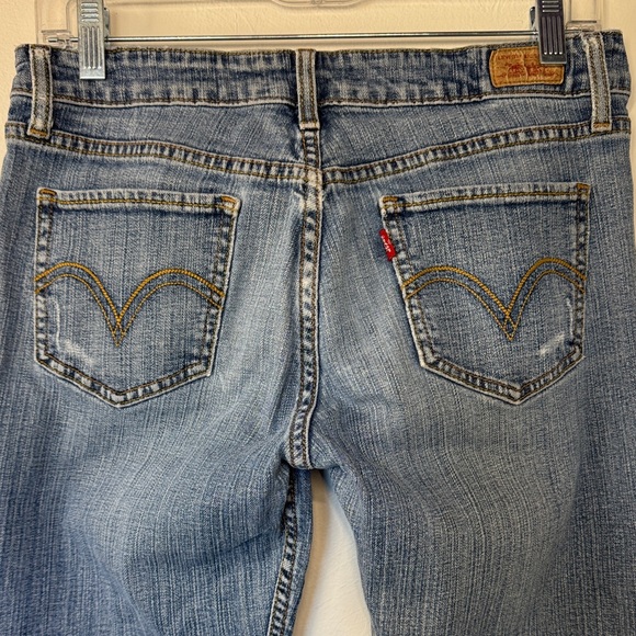 Levi's Superlow 518 Light Blue Bootcut Jeans Distressed 90s Y2K Western flare - Picture 5 of 8